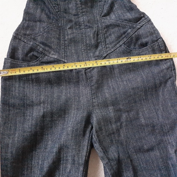 Strapless Sweetheart Neckline Denim Jumpsuit - Picture 13 of 13